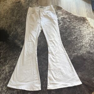 Judy Blue Cream Flared Jeans
